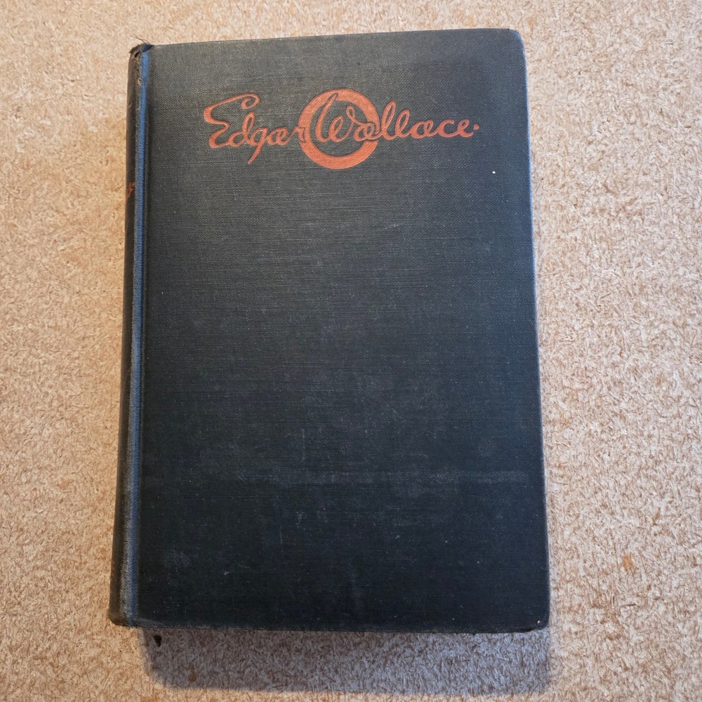 Edgar Wallace The Devil Man Hardcover 1931 First Edition Black Red Crime Club